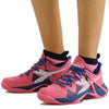 Diadora Women's B.Icon 2 AG Tennis Shoes (Pink Yarrow/White/Blue Print)