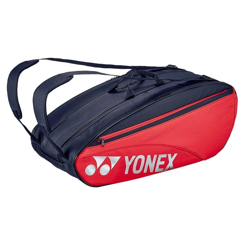 Yonex Team Tennis Racquet Bag 9 Pack Scarlet