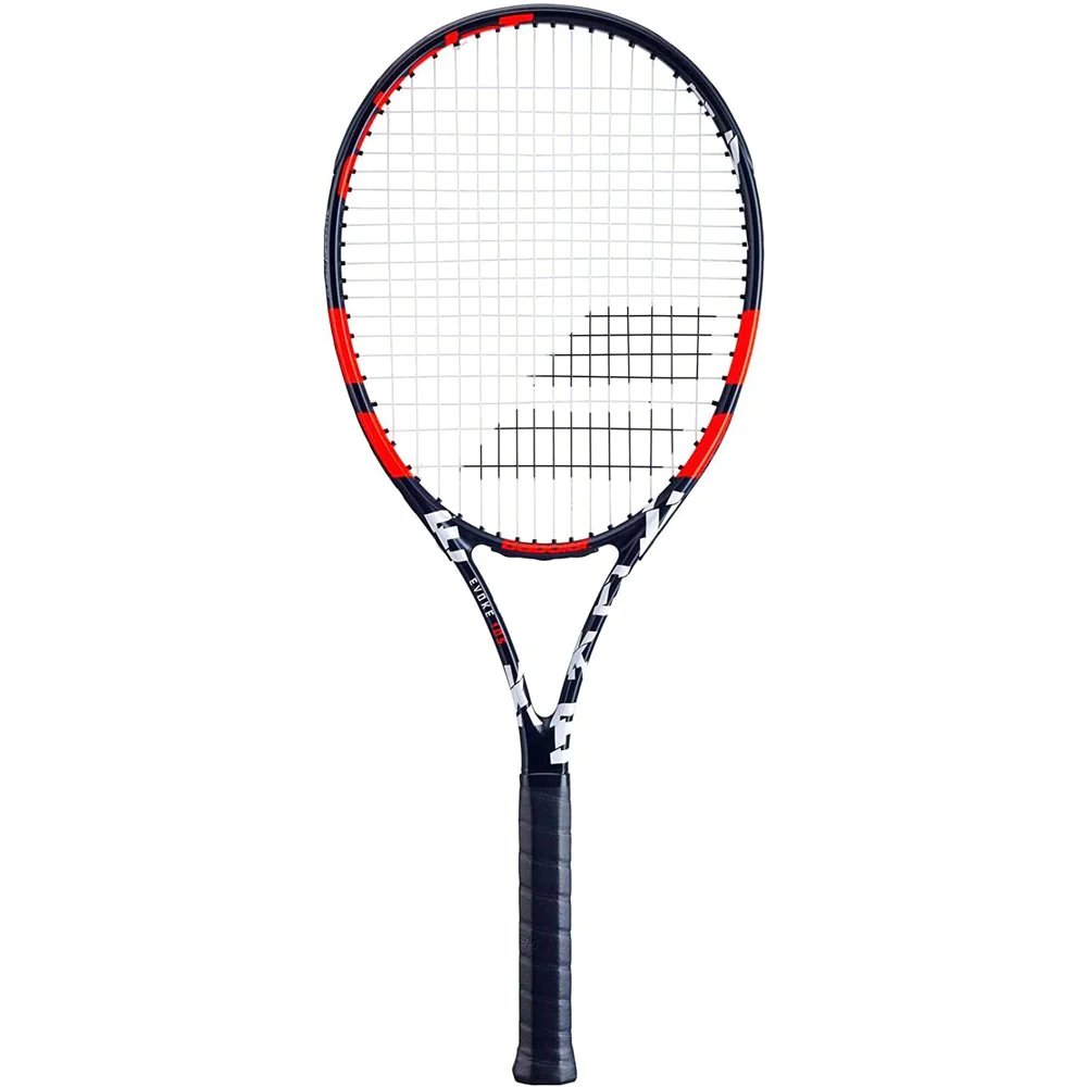 Babolat Evoke 105 Strung Tennis Racquet (Black/Orange)