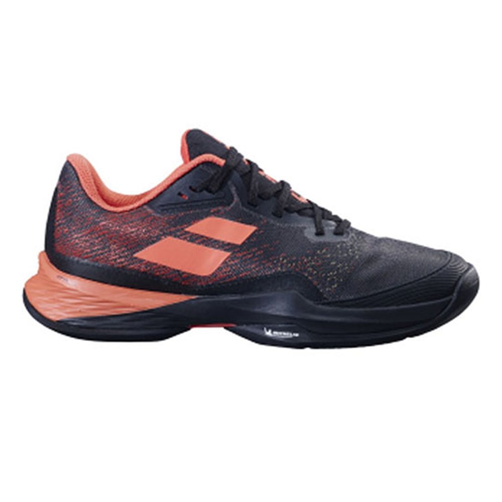 Babolat Women's Jet Mach 3 All Court Tennis Shoes Black/Living Coral