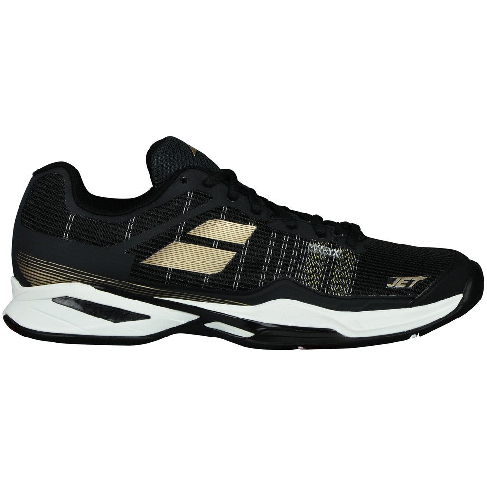 Babolat Jet Mach I AC Men Tennis Shoes - Black/Champain - 12.5 US